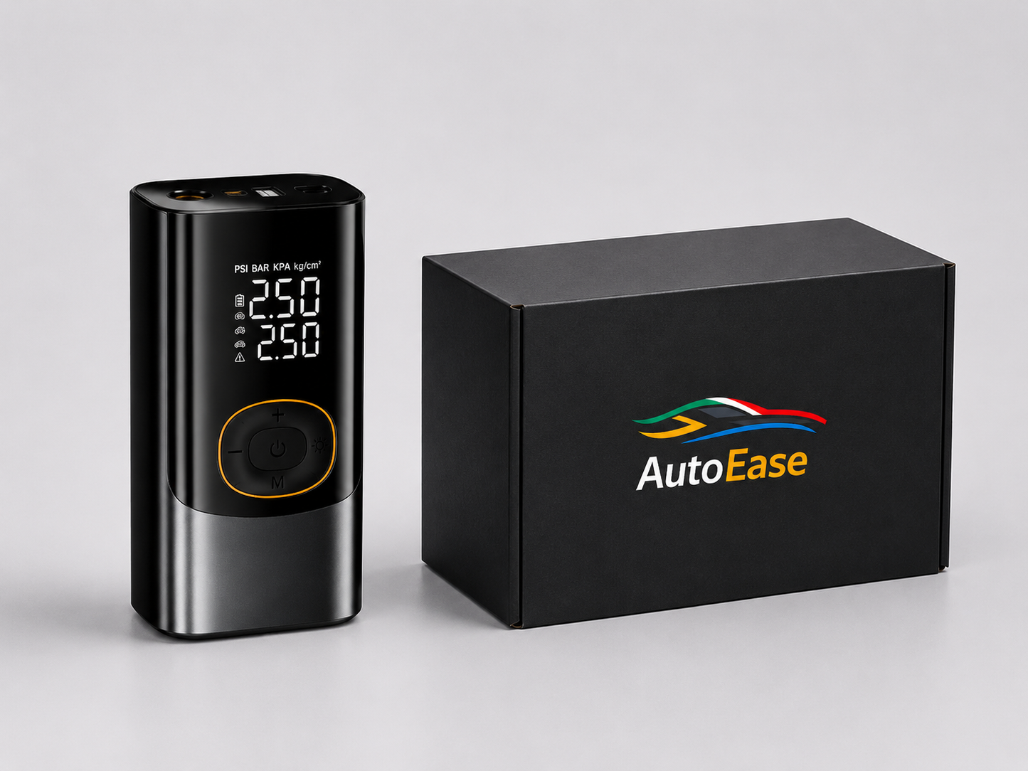 AutoEase™ DriveOn — Portable Tyre Inflator